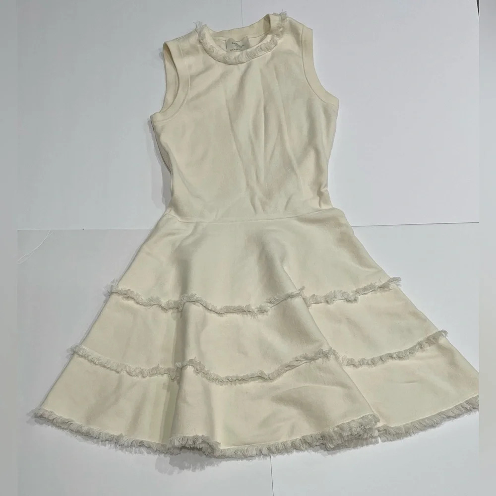 Kate Spade New York Fringe Trim Fit-and-flare Dress - Picture 2 of 5